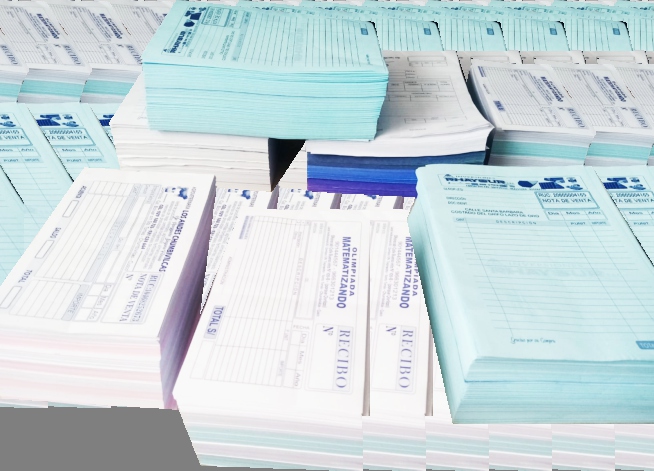 Formatos y talonarios impresos, producto real de Cruz SAC